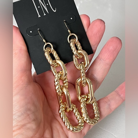 I.N.C. International concepts | Pierced Ear | Chunky Chain | Gold - Picture 8 of 9